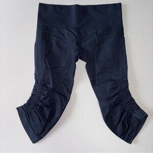 Lululemon Women’s High Rise Ebb and Flow Ruched Leg Cropped Activewear Pants